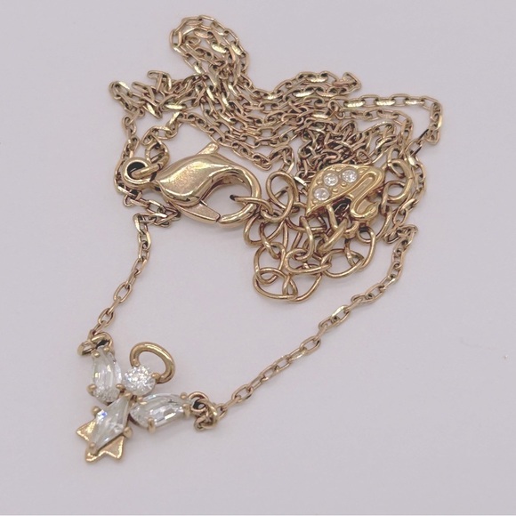 Swarovski Crystal Magic Angel Dainty Necklace - Picture 1 of 3